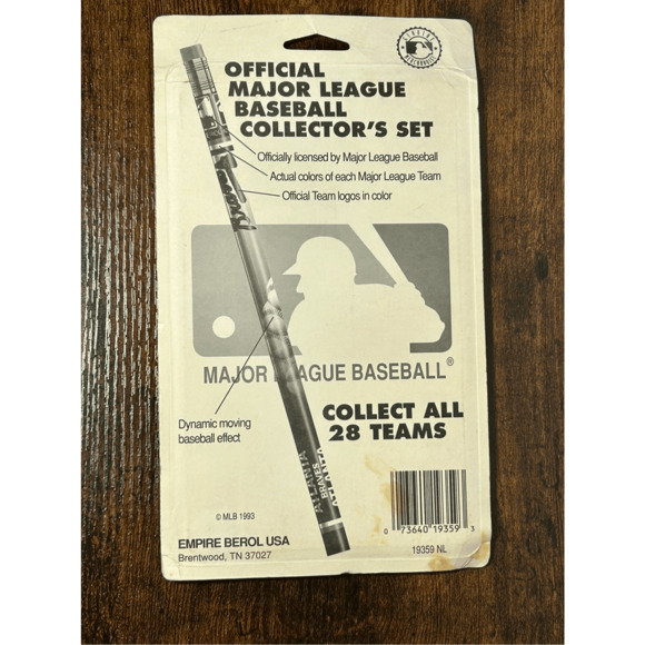 MLB Baseball Collector's Set of 14 National League Sealed Team Pencils 1993- New - Picture 4 of 5